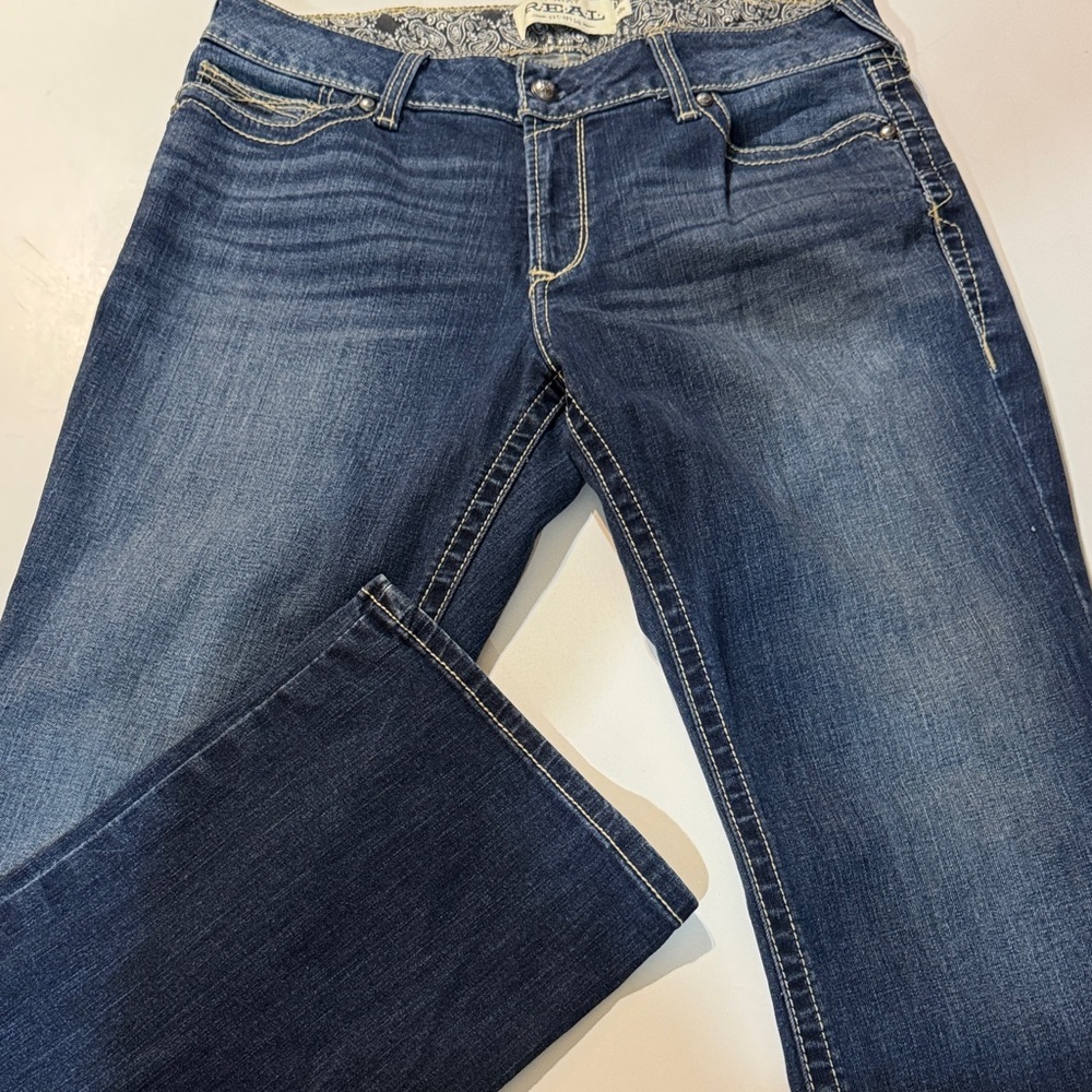 Ariat Women's Mid Rise Bootcut Blue Jeans‎ size 33R